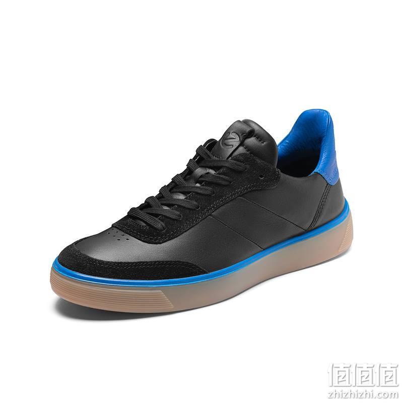 ECCO 爱步 TredTray 趣闯系列 男士撞色真皮休闲鞋 504634 553.88元 值值值-买手聚集的地方