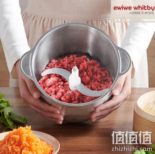 EWIWE 多功能全钢绞肉机 2L 59元包邮（双重优惠） 值值值-买手聚集的地方