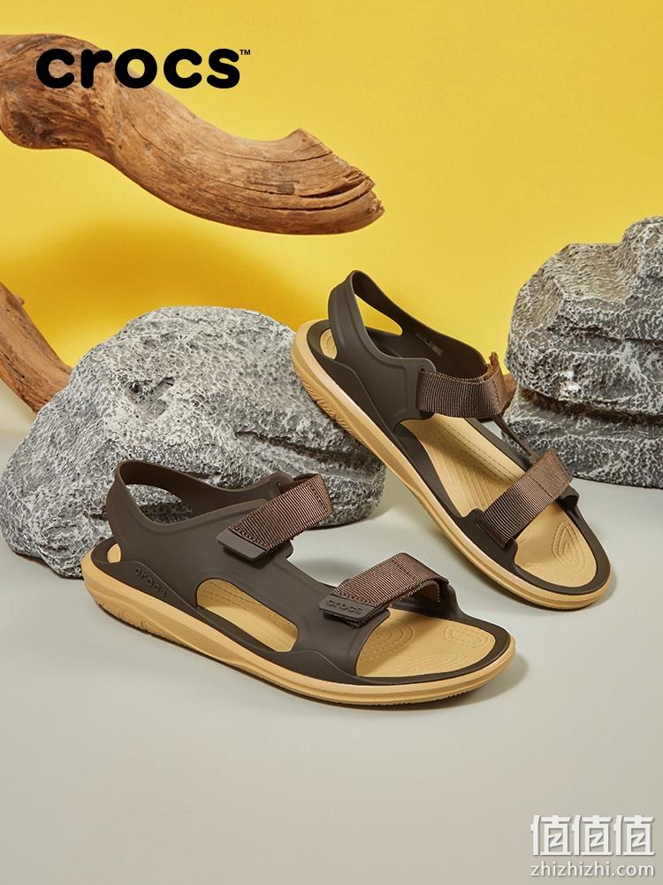 亚马逊销冠！CROCS 卡骆驰 激浪探险男士沙滩凉鞋 206526 新低144.88元 值值值-买手聚集的地方
