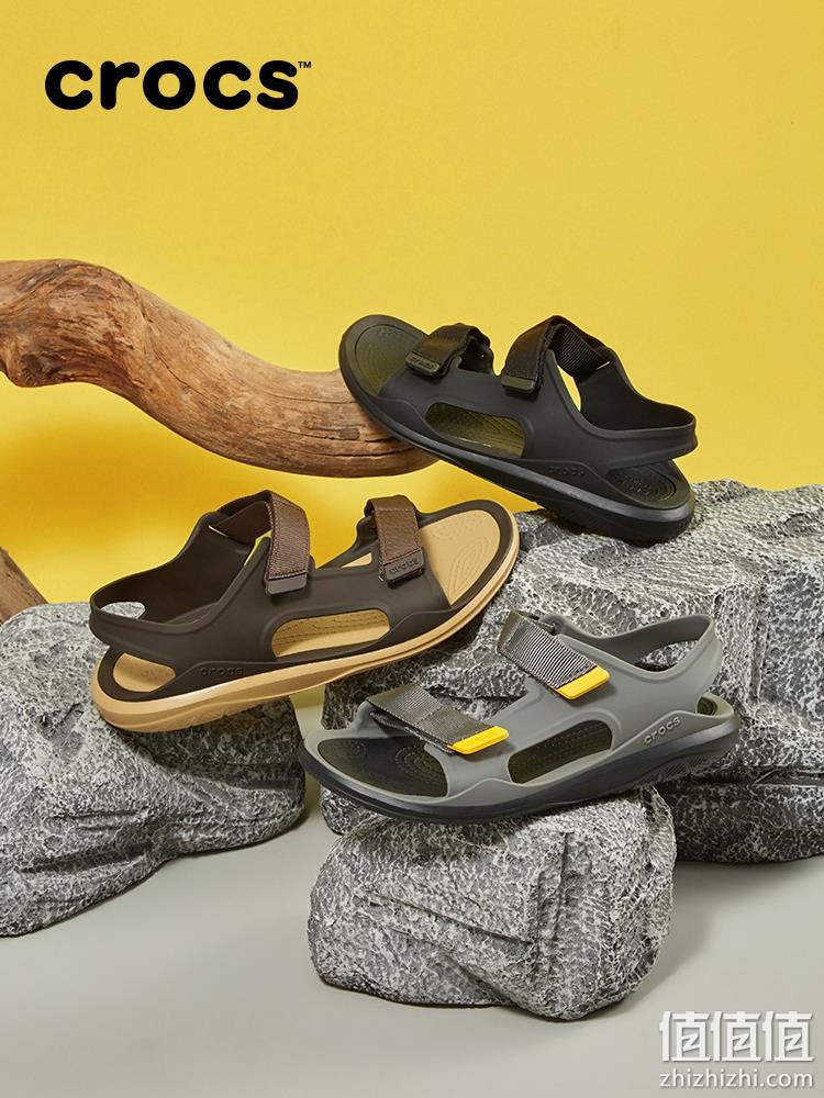 亚马逊销冠！CROCS 卡骆驰 激浪探险男士沙滩凉鞋 206526 新低144.88元 值值值-买手聚集的地方