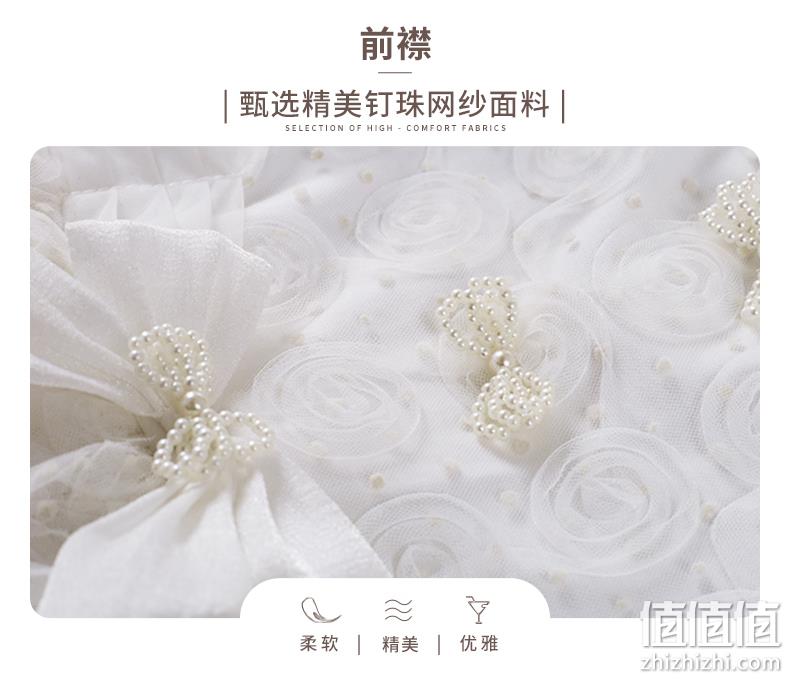 波亚米特 2023新款女童白色礼服泡泡袖花朵纱裙（110~150码） 124元包邮（需领券） 值值值-买手聚集的地方