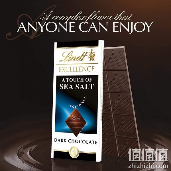 亚马逊销冠！Lindt 瑞士莲 海盐特级黑巧克力100g*12排 184元 值值值-买手聚集的地方
