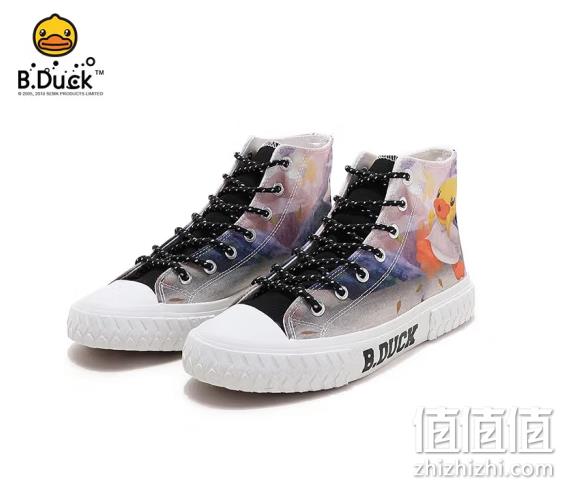 B.Duck 小黄鸭 2023春秋款 女士高帮帆布鞋 多款 28元包邮（双重优惠） 值值值-买手聚集的地方