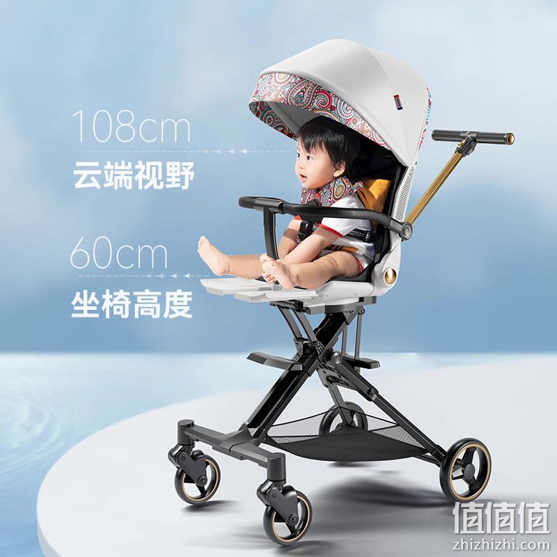 Plus会员，playkids 普洛可 X6-3 婴儿折叠高景观溜娃手推车 699元包邮（双重优惠） 值值值-买手聚集的地方
