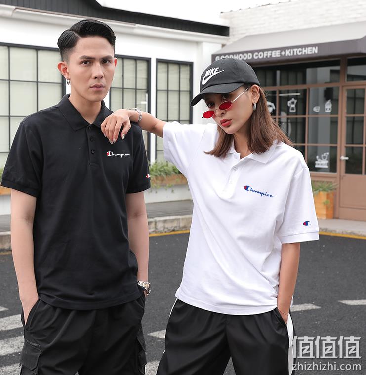 亚马逊销冠！Champion冠军 日版 C3-F356 男士纯棉Polo衫 S码 118元 值值值-买手聚集的地方