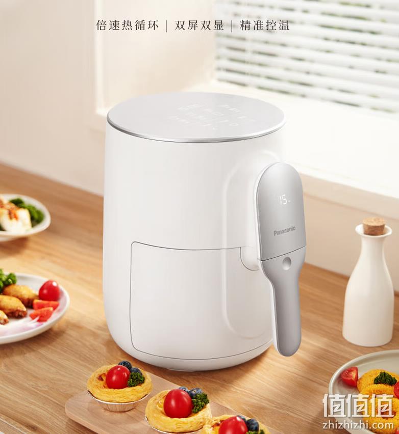 PLUS会员，Panasonic 松下 NF-HC100 双屏双显智能触控空气炸锅 4L 194元包邮（多重优惠） 值值值-买手聚集的地方
