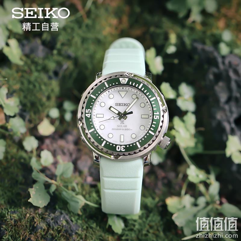 PLUS会员，Seiko 精工 Prospex系列 SUT421P1 小罐头薄荷绿太阳能腕表女表 新低751元包邮 值值值-买手聚集的地方
