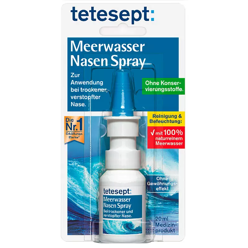 德国百年制药,tetesept 德舒倍 海水鼻喷 20ml 43元包邮包税(需领券) 值值值-买手聚集的地方