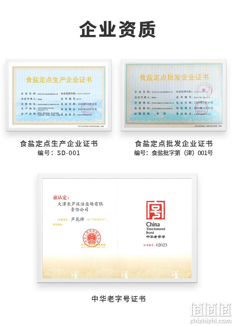 中华老字号，芦花 无碘海盐拌菜食用盐200g*8袋 9.9元包邮（需领券） 值值值-买手聚集的地方
