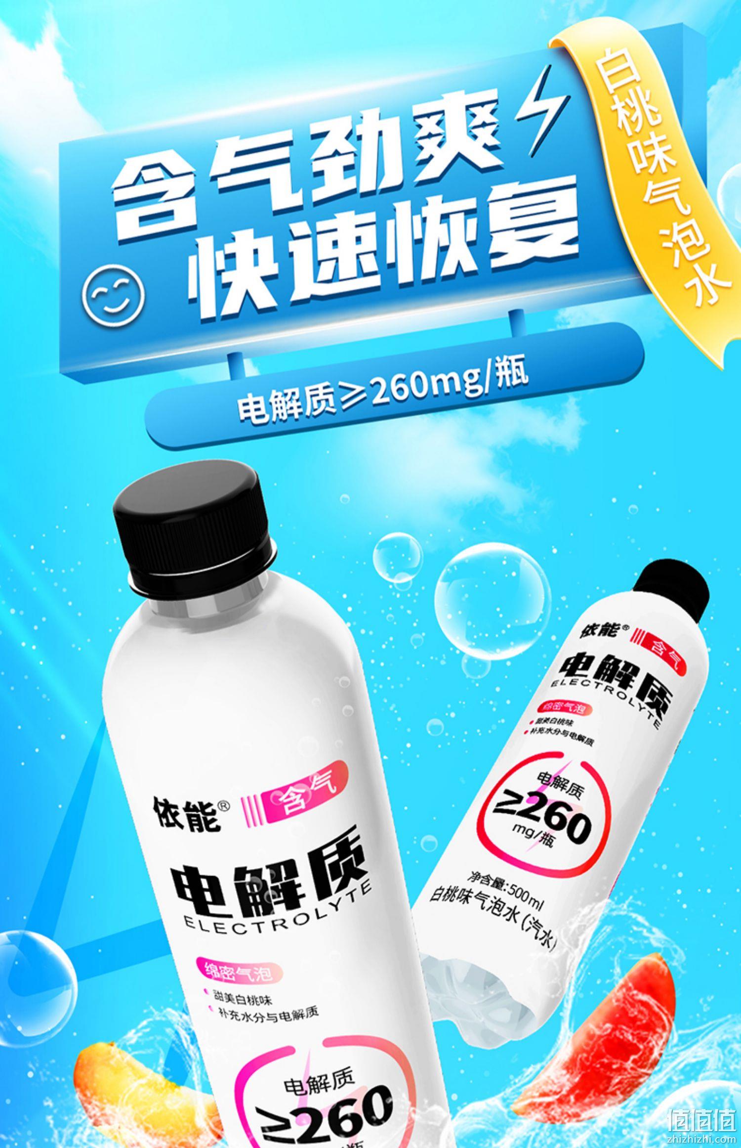 依能 0糖0卡电解质运动饮料 500ml*12瓶 39.9元包邮（双重优惠） 值值值-买手聚集的地方