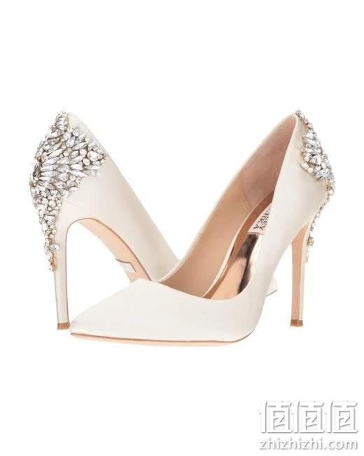 Badgley Mischka 巴吉利·米诗卡 Gorgeous  女士缎面镶钻高跟凉鞋 928.91元 值值值-买手聚集的地方