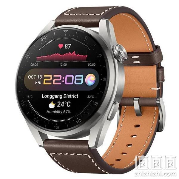Plus会员，Huawei 华为 Watch GT3 Pro 时尚款 运动智能手表 银色钛合金表壳 棕色皮带 48mm 1949元包邮（双重优惠） 值值值-买手聚集的地方