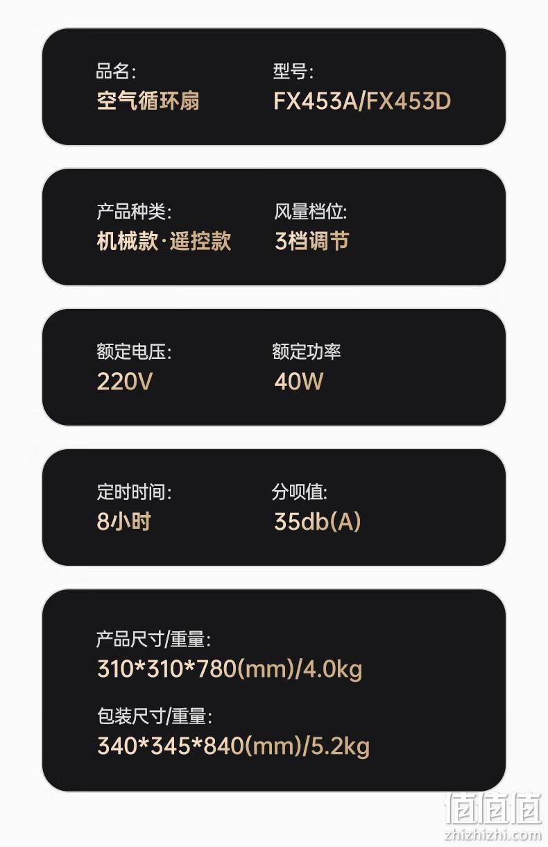 Plus会员，Hyundai 现代 FX453A 台立两用空气循环扇 机械款 59元包邮（晒单返5元红包后） 值值值-买手聚集的地方