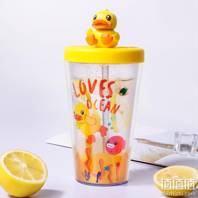 B.Duck 小黄鸭 KP38B 公仔吸管杯380mL 19.9元包邮（需用券） 值值值-买手聚集的地方