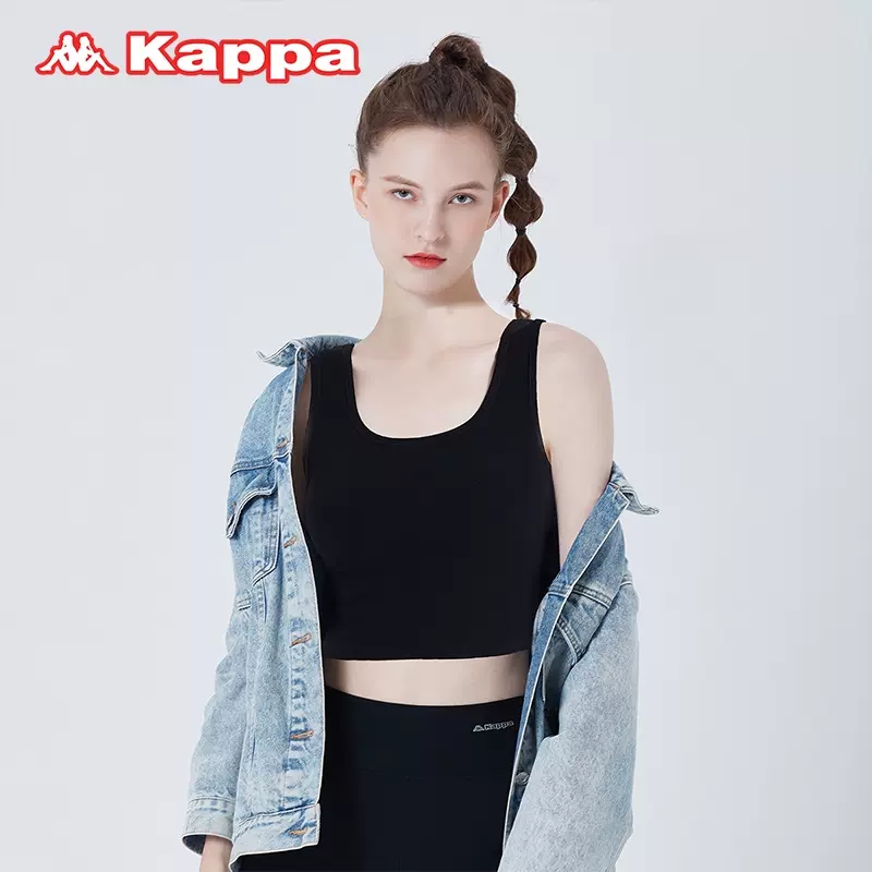 Kappa 卡帕 KP1V02 女士纯棉短款背心2件装 69元包邮（需领券） 值值值-买手聚集的地方