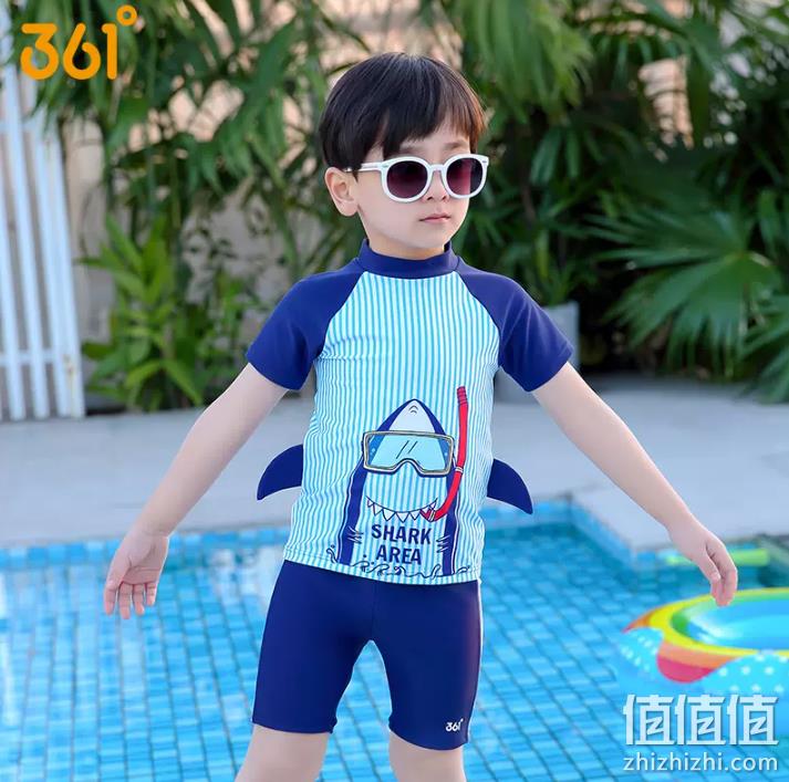 361° 361度 男童分体式游泳衣套装 多款 29.9元包邮（需领券） 值值值-买手聚集的地方