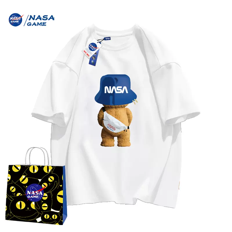 NASA GAME 2023新款男女童纯棉短袖T恤 （100~150码）多花色 19.9元包邮（需领券） 值值值-买手聚集的地方