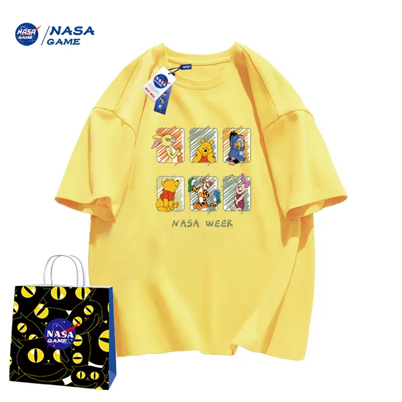NASA GAME 2023新款男女童纯棉短袖T恤 （100~150码）多花色 19.9元包邮（需领券） 值值值-买手聚集的地方