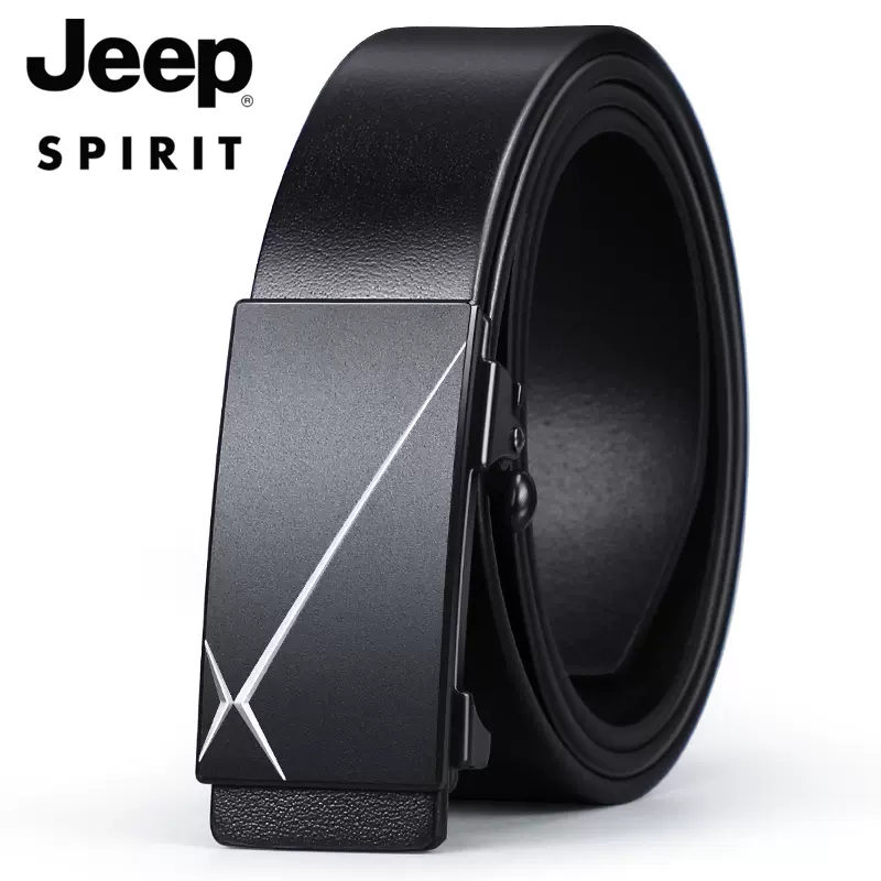 JEEP SPIRIT 头层牛皮无牙自动扣男士皮带 多款 39元包邮（需领券） 值值值-买手聚集的地方