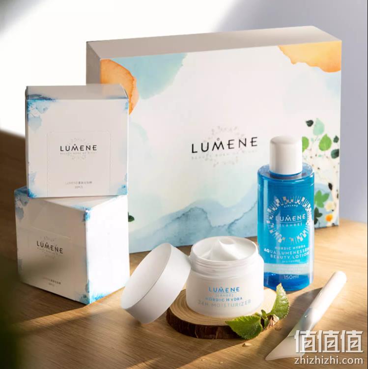 Lumene 优姿婷 北极冰泉24H补水保湿修护限定礼盒（面霜50ml+水150ml+化妆棉60枚+面膜刷） 359元包邮（需领券） 值值值-买手聚集的地方