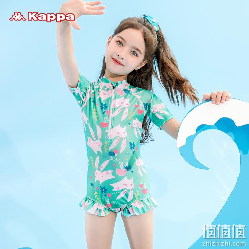 新低！Kappa 卡帕 女童印花连体裙裤泳衣 39.9元起包邮 值值值-买手聚集的地方