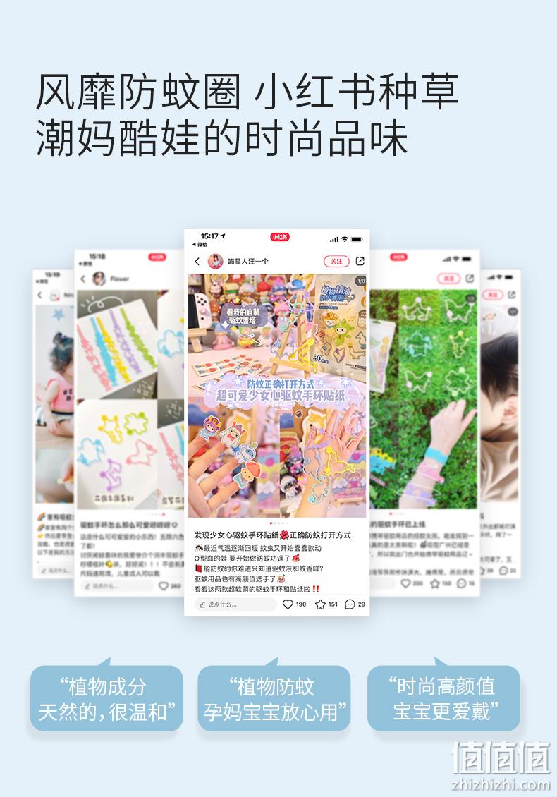 润本 户外随身驱蚊手环/防蚊手圈 20条 9.9元包邮（需领券） 值值值-买手聚集的地方