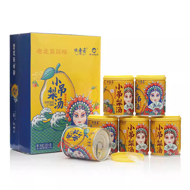 怡江黄金耳 即食鲜炖小吊梨汤银耳罐头220g*6罐 35.9元包邮（需领券） 值值值-买手聚集的地方