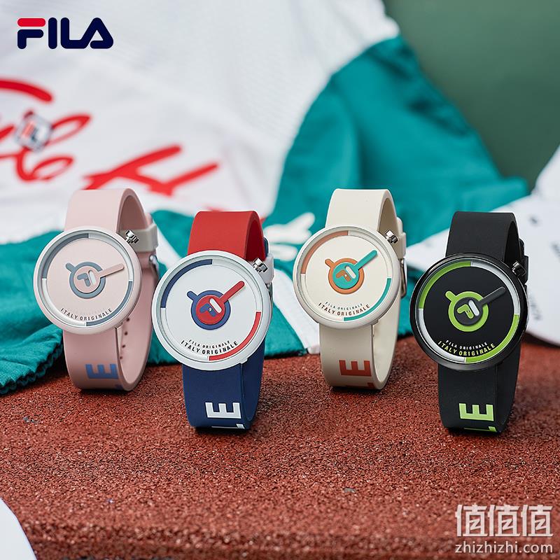 FILA 斐乐 男女同款撞色硅胶运动手表 FLM38-6126 99元包邮（需领券） 值值值-买手聚集的地方