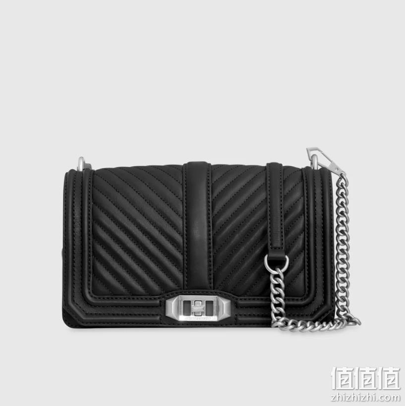 Rebecca MINKOFF 瑞贝卡明可弗 Chevron 女士真皮衍缝斜挎包 864.22元（官网2200元） 值值值-买手聚集的地方
