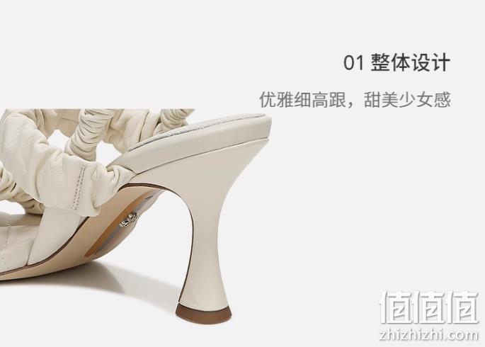 Sam Edelman Marlena 女士真皮一字带凉鞋 新低398.25元（天猫旗舰店折后750元） 值值值-买手聚集的地方