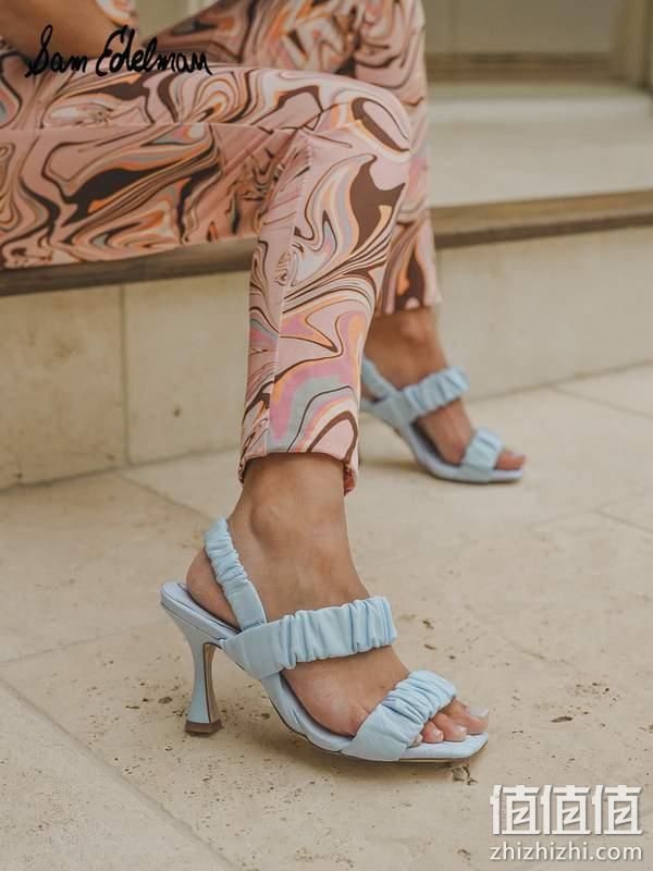 Sam Edelman Marlena 女士真皮一字带凉鞋 新低398.25元（天猫旗舰店折后750元） 值值值-买手聚集的地方