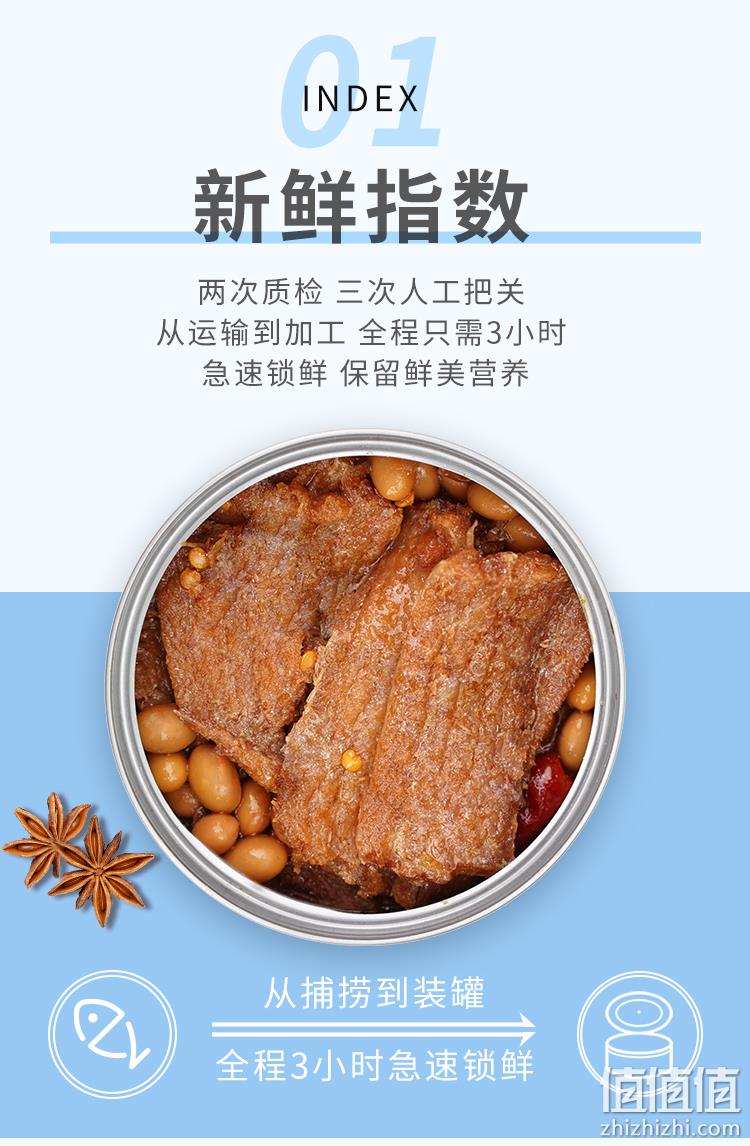 中国罐头十强企业，林家铺子 五香带鱼罐头 105g*3罐 14.9元包邮（需领券） 值值值-买手聚集的地方