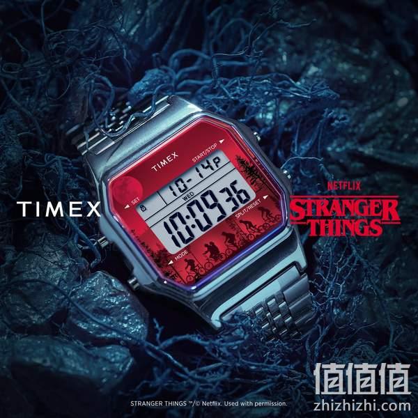 Timex T80 × Stranger Things 天美时 怪奇物语联名款 Unity系列 时尚钢带方块表TW2V50900YB 395元 值值值-买手聚集的地方