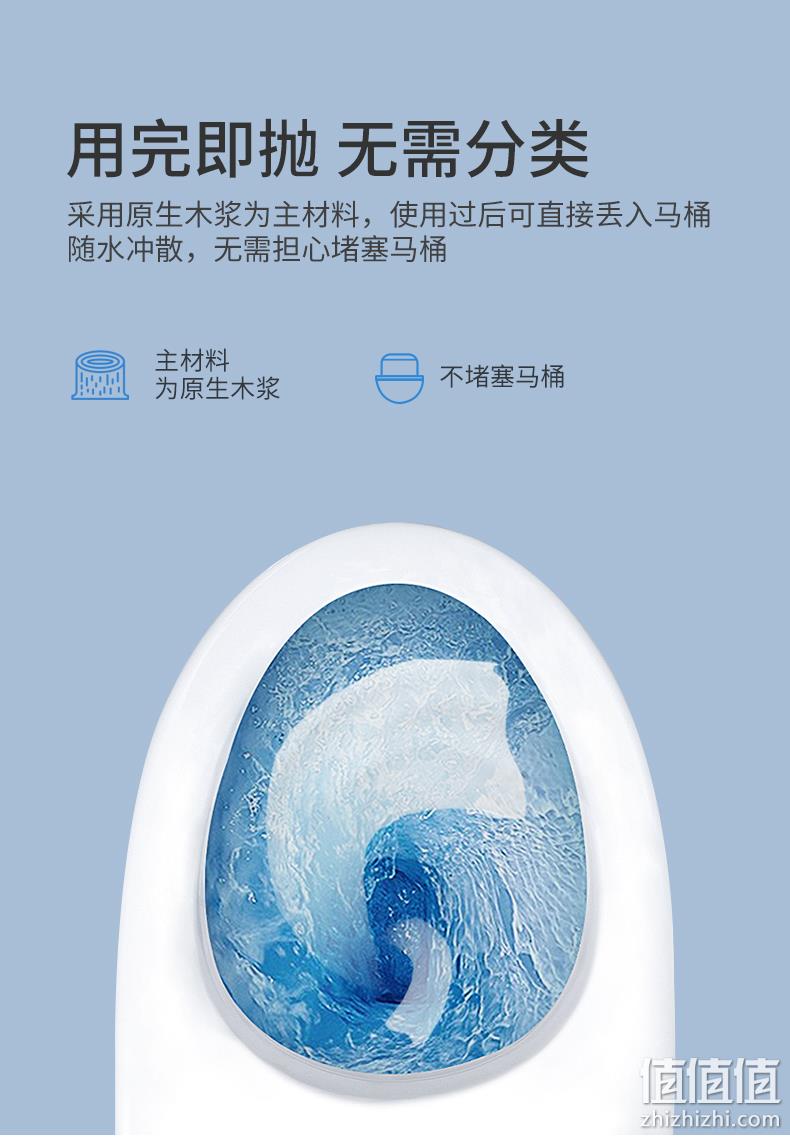 unifree 可降解湿厕纸 56片*3提（24包） 24.9元包邮（需领券） 值值值-买手聚集的地方