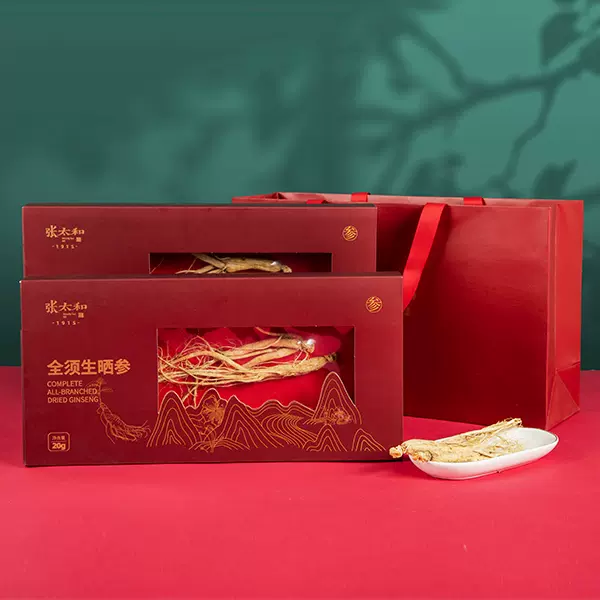 张太和 全须生晒参 20g*4盒 99元包邮（拍2件） 值值值-买手聚集的地方