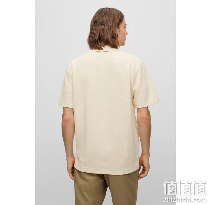 Hugo Boss 雨果博斯 Petempesto 男士华夫格纹理棉混纺Polo衫 50487132 391.46元 值值值-买手聚集的地方