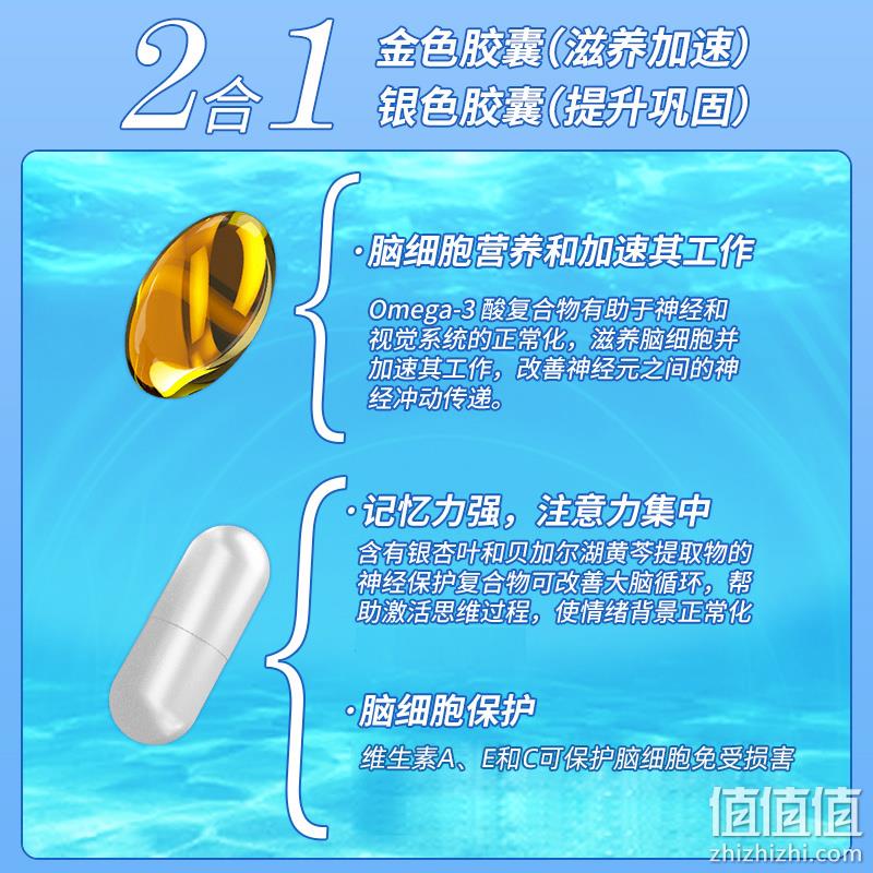 俄奥委会合作品牌，Siberian Wellness IQ Box 2-1补脑胶囊2粒*30袋*2盒 89元包邮包税（49.5元/盒） 值值值-买手聚集的地方