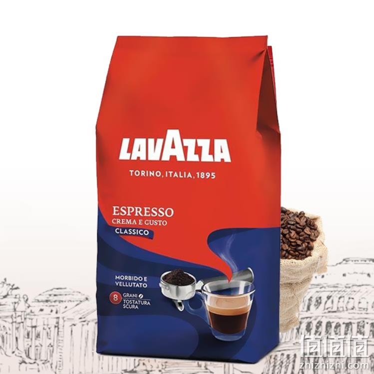 意大利进口，Lavazza 乐维萨 经典奶香深度烘焙咖啡豆 1kg*2件 143元包邮包税（新低71.5元/件） 值值值-买手聚集的地方