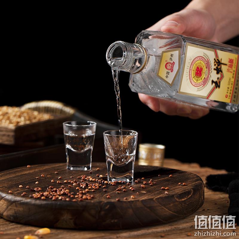 首届食品博览会金奖，玉蝉老酒 玉蝉大曲光瓶 52度浓香型白酒500mL+赠特曲浓香52度白酒100ml 29.9元包邮（需领券） 值值值-买手聚集的地方
