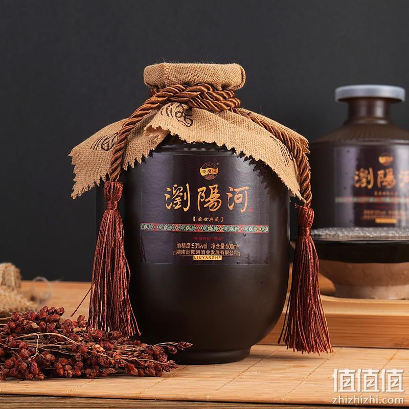 浏阳河 盛世经典 53度酱香型白酒500mL*6瓶 仿皮礼盒装 新低99元包邮（需用券） 值值值-买手聚集的地方