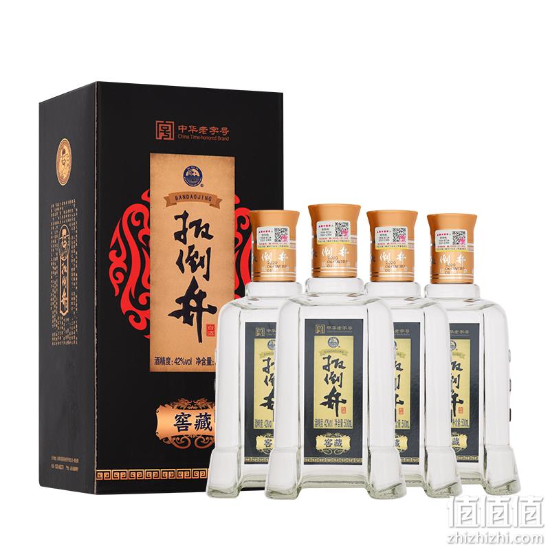 扳倒井 窖藏 42度浓香型粮食酒 500ml*4瓶 手提礼盒装 89元包邮（需领券） 值值值-买手聚集的地方