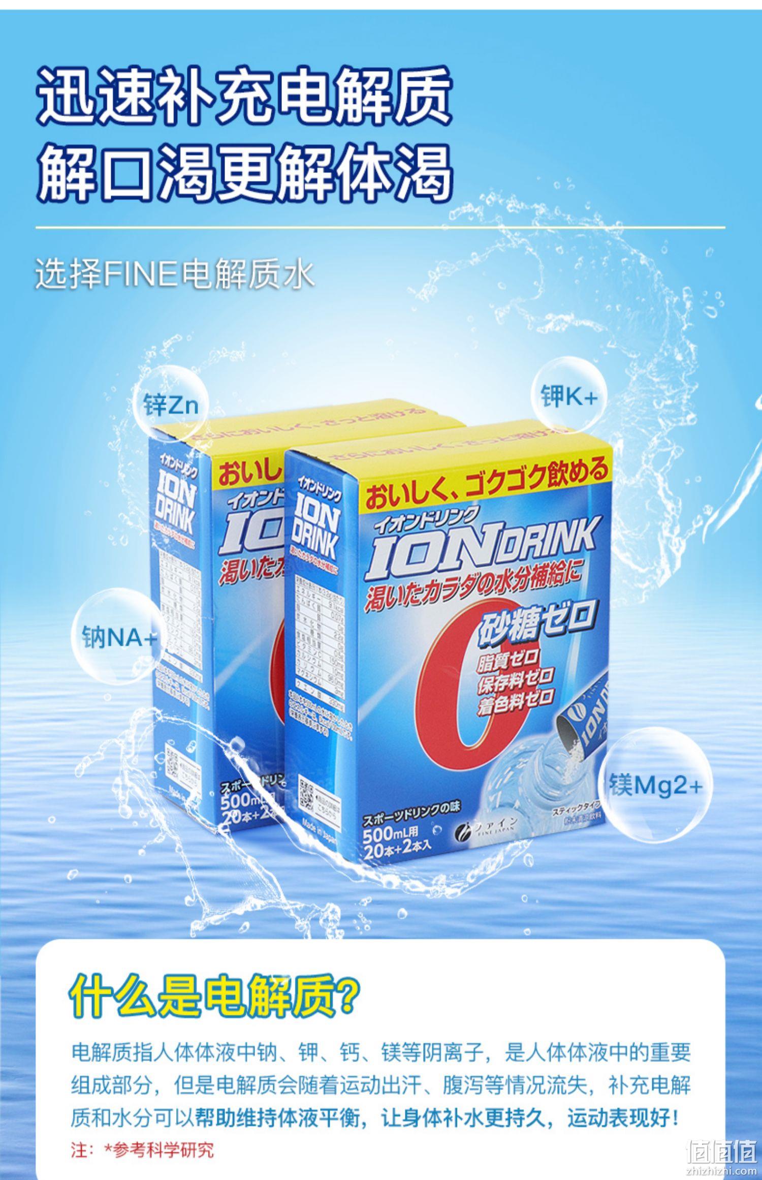 日本进口，FINE 充能电解质饮料冲剂 3.2g*22条/盒 多口味 79元包邮包税（39.5元/件） 值值值-买手聚集的地方