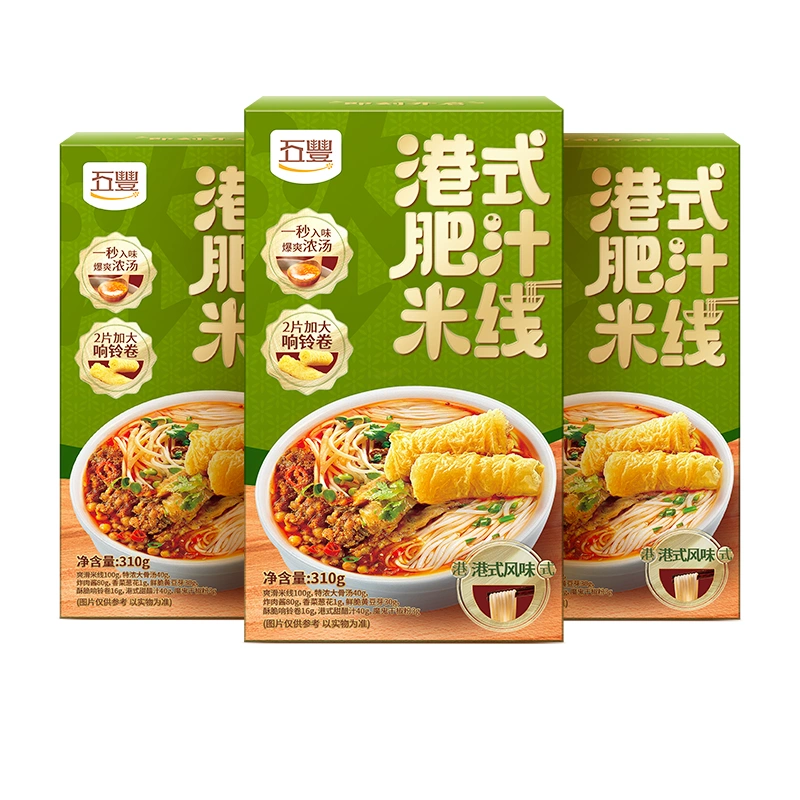 五丰 双倍响铃港式肥汁米线 310g*3盒装 19.9元包邮（需领券） 值值值-买手聚集的地方