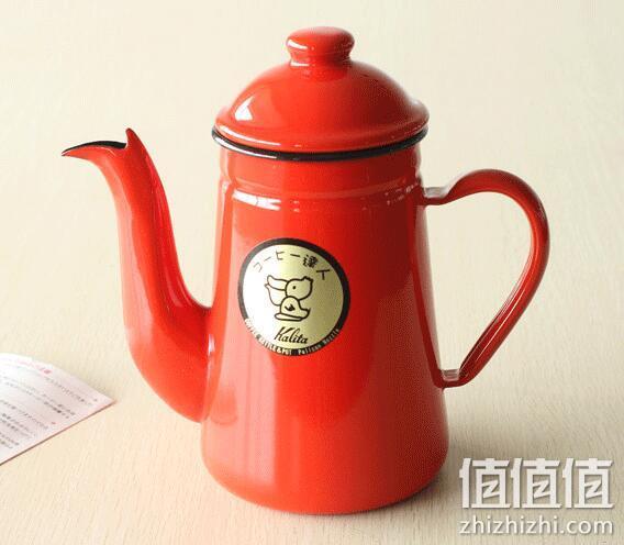 Kalita 卡莉塔 鹤嘴搪瓷珐琅手冲咖啡壶 1L #52123/#52125 166元 值值值-买手聚集的地方