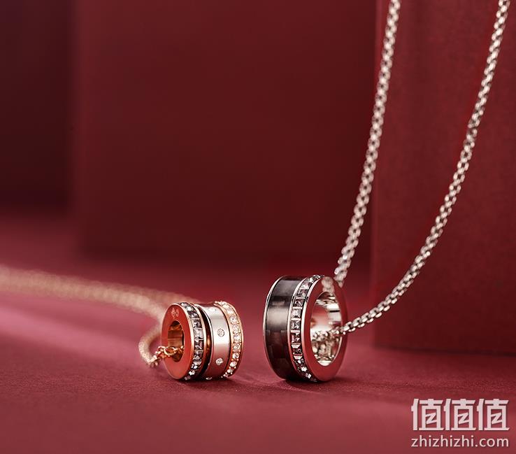 SWAROVSKI 施华洛世奇 HINT 镀玫瑰金色几何圆环项链 5353666 436.05元包邮（双重优惠） 值值值-买手聚集的地方
