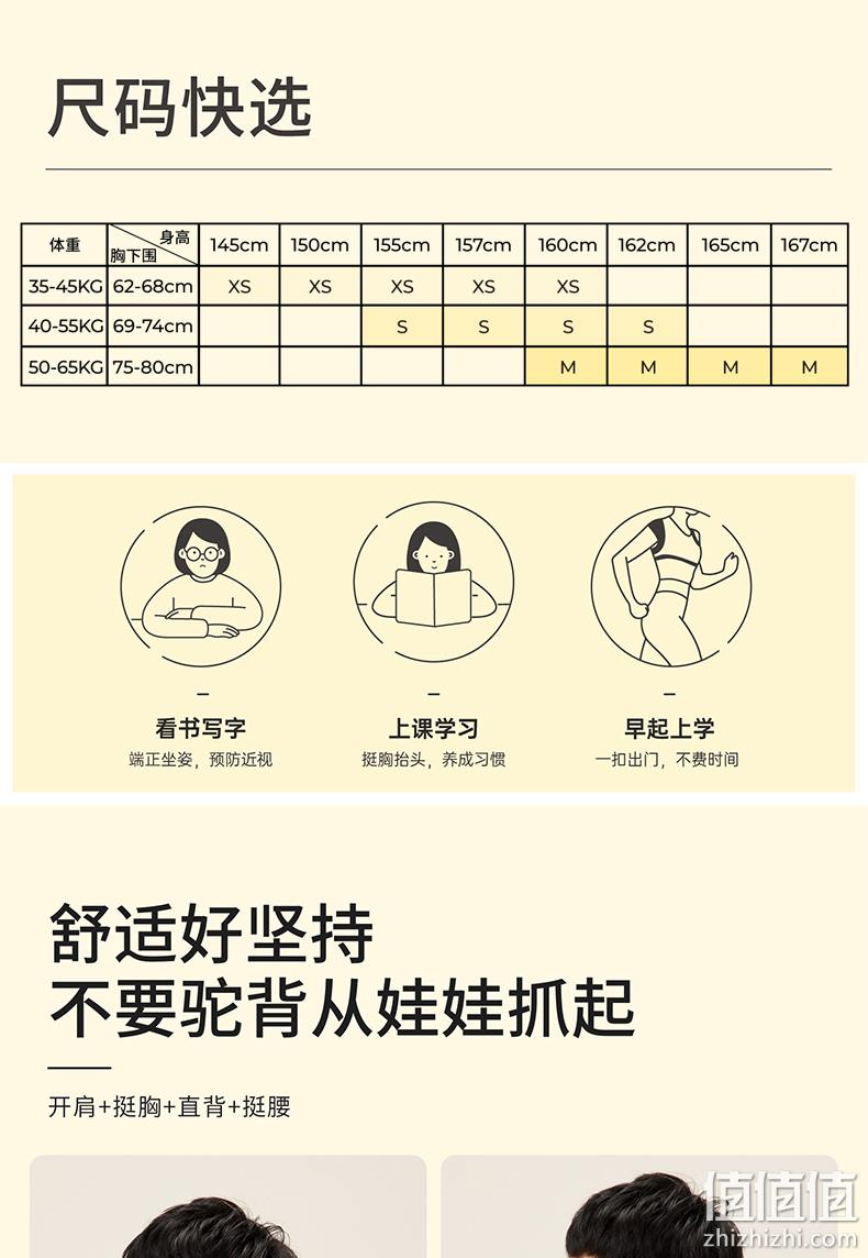 允宝 儿童开肩矫正背带驼背矫正器 99元包邮（需领券） 值值值-买手聚集的地方