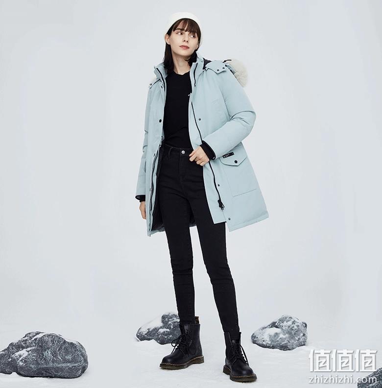 反季特价！直降200元！网易严选 地表强温 女式狐狸毛领鹅绒极寒派克羽绒服 4003439 PLUS会员新低364.5元包邮 值值值-买手聚集的地方