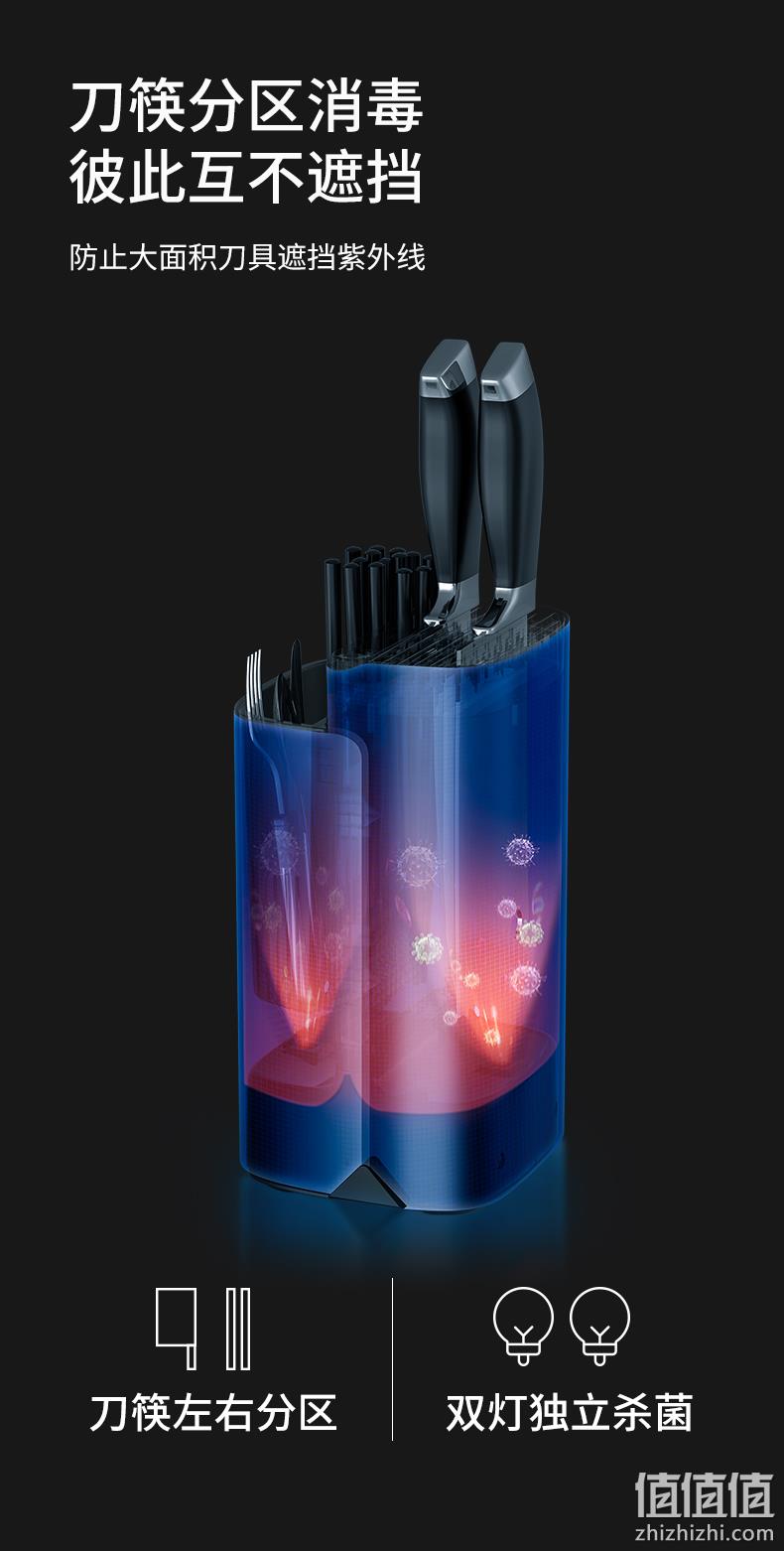 老板旗下高端电器品牌，火鸡 KR-53 智能紫外线消毒分区烘干刀筷架 新低189元包邮（需领券） 值值值-买手聚集的地方