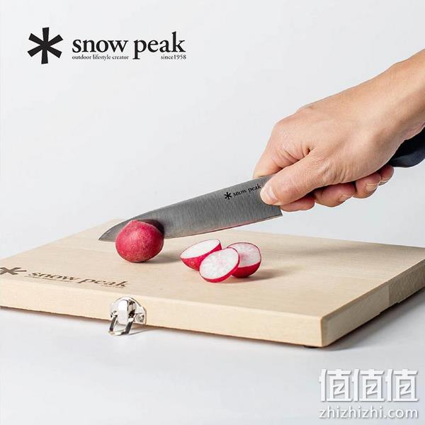 日本顶级户外品牌，Snow Peak 雪峰 折叠砧板水果刀套装 中号‎CS-207 新低233.34元（可3件92折） 值值值-买手聚集的地方