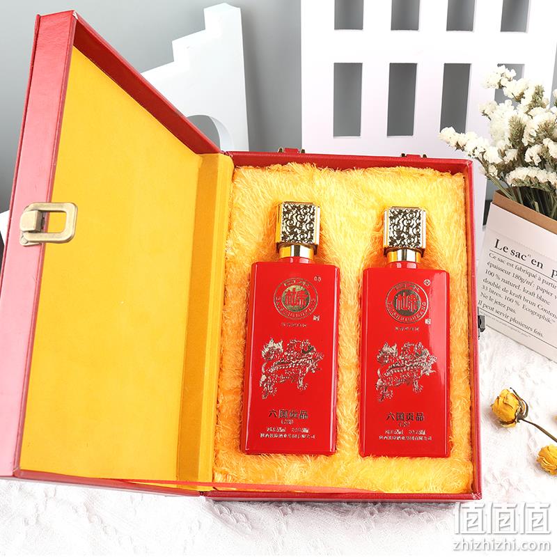 中华老字号，白水杜康 六国贡品G80 52度浓香型白酒500mL*2瓶 皮质礼盒装 89.9元包邮（需领券） 值值值-买手聚集的地方